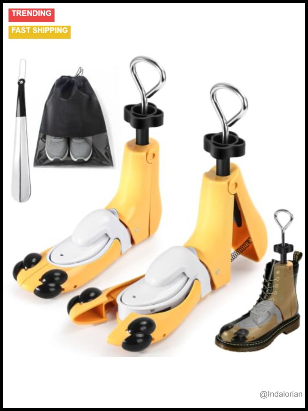 Shoe Stretcher for Men & Women 2 Pack Adjustable Boot Expander